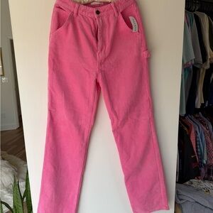 PacSun Bright Pink Corduroy Trousers